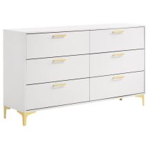 CoasterEveryday 224403 Kendall - 6-Drawer Dresser - White