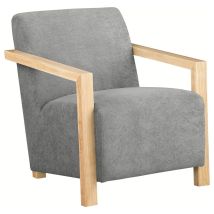 CoasterEveryday 902269 Diego - Upholstered Accent Arm Chair With Wood Arms - Gray