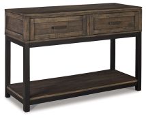 Ashley Furniture T444-4 Johurst - Sofa Table - Grayish Brown