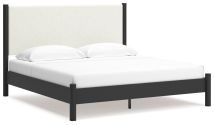 Ashley Furniture B2616B8 Ashley Furniture B2616B8 Cadmori - King Upholstered Panel Bed - Black / White