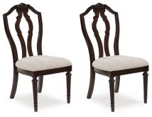 Ashley Furniture D764-01 Lavinton - Dining Upholstered Side Chair (Set of 2) - Tan / Brown