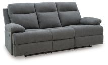 Ashley Furniture PC9140689 Ashley Furniture PC9140689 Side-Swipe - Reclining Sofa With Drop Down Table - Charcoal