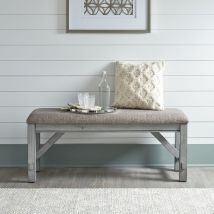 Liberty Furniture 131-C9001B Newport - Dining Bench - Smokey Gray / Carbon Gray