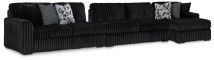 Ashley Furniture 98103S9 Ashley Furniture 98103S9 Midnight-Madness - 3-Piece Sectional With Raf Corner Chaise - Onyx