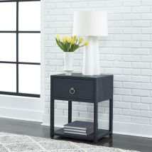 Liberty Furniture 2030-AT2126 East End - 1 Shelf Accent Table - Wirebrushed Denim