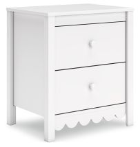 Signature Design by Ashley® EB1810-292 Hallityn - White - Two Drawer Night Stand