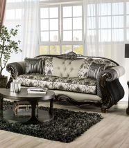 Furniture of America SM6449-SF Crespignano - Sofa - Black / Gray