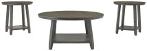 Ashley Furniture T188-13 Caitbrook - Occasional Table Set (Set of 3) - Gray