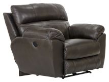 Jackson Furniture Industries 640707-1273/89-3073/89 Jackson Furniture Industries 640707-1273/89-3073/89 Costa - Top Grain Italian Leather Power Lay Flat Recliner - Chocolate
