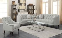 CoasterElevations 505641-S3 Avonlea - 3 Piece Upholstered Sloped Arm Sofa Set Fabric - Gray