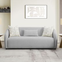 ACME LV03590 Etienne - Sofa With 3 Pillows - Gray Linen