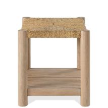 Riverside Furniture 30709 Riverside Furniture 30709 Rosalie - Woven Rectangular Side Table - Light Brown
