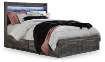 Ashley Furniture B221B13 Ashley Furniture B221B13 Baystorm - Queen Panel Bed With 4 Storage Drawers - Gray