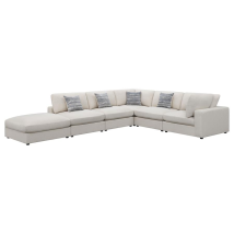 CoasterEssence 551321-SET Serene - 6 Piece Upholstered Modular Sectional Sofa - Beige
