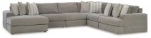 Ashley Furniture 58103S13 Ashley Furniture 58103S13 Avaliyah - 6-Piece Sectional With Laf Corner Chaise - Ash