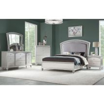 ACME 21800Q Maverick - Queen Bed - Fabric & Platinum