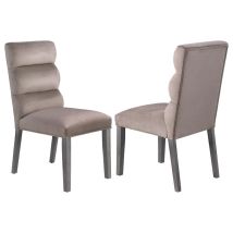 Coaster Fine Furniture 106684 Carla - Velvet Upholstered Dining Side Chair (Set of 2) - Ash