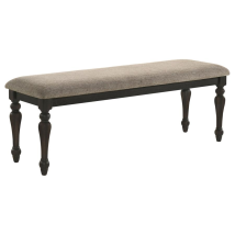 Coaster Fine Furniture 108223 Bridget - Fabric Upholstered Dining Bench - Stone And Charcoal