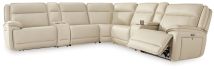 Ashley Furniture U13001S9 Ashley Furniture U13001S9 Double Deal - 7-Piece Power Reclining Sectional With 2 Consoles - Almond
