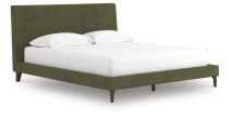 Ashley Furniture PCB3367-94 Ashley Furniture PCB3367-94 Chirason - California King Upholstered Bed With Roll Slats - Sage Green