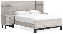 Signature Design by Ashley® B1036B5 Vessalli - Gray - Queen Panel Bed With Extensions