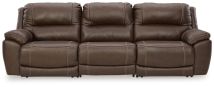 Signature Design by Ashley® U71604S5 Dunleith - Chocolate - 3-Piece Power Reclining Sofa