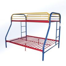 ACME 02053RNB Tritan - Twin Over Full Bunk Bed - Rainbow