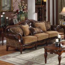ACME 05495 Dreena - Sofa (With 5 Pillows) - Dark Brown - 93"