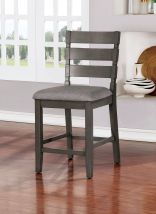 Furniture of America CM3716PC-2PK Viana - Counter Height Side Chair (Set of 2) - Gray / Light Gray
