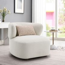 ACME AC02589 Darius - Accent Chair With Pillow - Beige Boucle