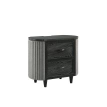 New Classic B1434-040 Skyline - 2 Drawer Nightstand - Onyx