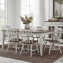 Liberty Furniture 741-CD-7RLS Liberty Furniture 741-CD-7RLS Al Fresco - 7 Piece Rectangular Table Set - Graphite & Whitestone