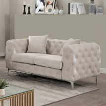 Furniture of America CM6498BG-LV-PK Sapphira - Loveseat - Beige