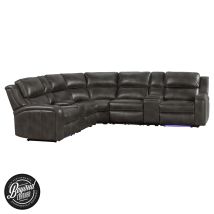 Intercon SE-SC-SECSET-SLT-6PC Silhouette - Dual-Power Sectional Set - Bolero Slate