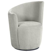Coaster Fine Furniture 907527 Nueva - Upholstered Swivel Chair Curved Backrest - Dove Gray