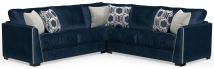 Jackson 2223/63/59/73-68 Jetson - 3 Piece Sectional With Comfort Coil Seat Cushions And 6 Included Accent Pillows - Nile
