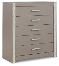 Signature Design by Ashley® B1145-345 Surancha - Gray - Five Drawer Wide Chest