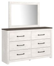 Signature Design by Ashley® B1190/31/36 Gerridan - White / Gray - Dresser, Mirror