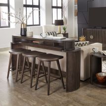 Liberty Furniture 145-OT-4PCS City View - 4 Piece Table Set (Console Bar Table & 3 Console Stools) - Coffee Bean