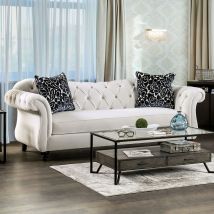 Furniture of America SM2228-SF Antoinette - Sofa - White
