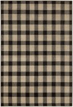 Furniture of America RG8185M Kendrick - 5' x 7' Plaid Area Rug - Gingham Onyx Fabric