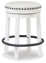 Ashley Furniture D546-324 Ashley Furniture D546-324 Valebeck - UPH Swivel Stool - White / Black