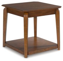 Ashley Furniture T596-2 Trenmour - Square End Table - Medium Brown