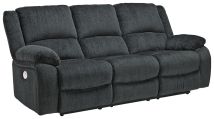 Ashley Furniture 7650487 Draycoll - Slate - Reclining Power Sofa