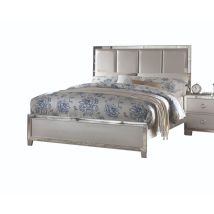 ACME 24830Q Voeville II - Queen Bed - Platinum - PU & Platinum