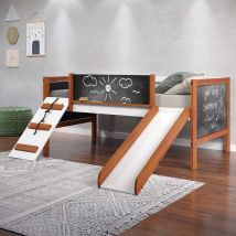 ACME BD01409 Aurea - Twin Loft Bed - Cherry Oak & White Finish