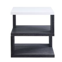 ACME 82172 Pancho - End Table - Gray & White High Gloss