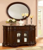 Furniture of America CM3319SV Bellagio - Server - Brown Cherry