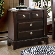 Furniture of America CM7383N Litchville - Nightstand - Brown Cherry