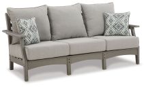 Ashley Furniture P802-838 Visola - Sofa with Cushion - Gray